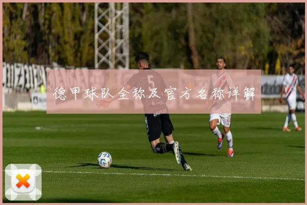 德甲球队全称及官方名称详解